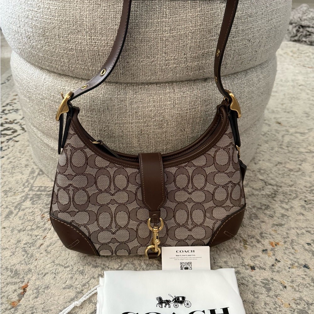 Coach Hamptons Hobo Bag in Signature Jacquard